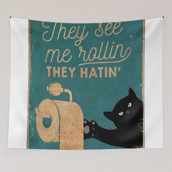 Item preview, Black Cat Poster designed and sold by xabyalya.