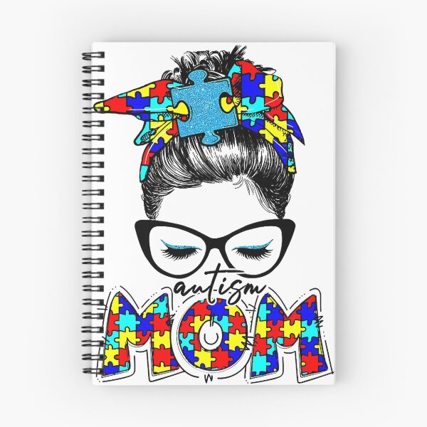 Artikelvorschau, Autismus Mom Life Messy Bun Sonnenbrille Bandana Muttertag entworfen und verkauft von BrandyBare.