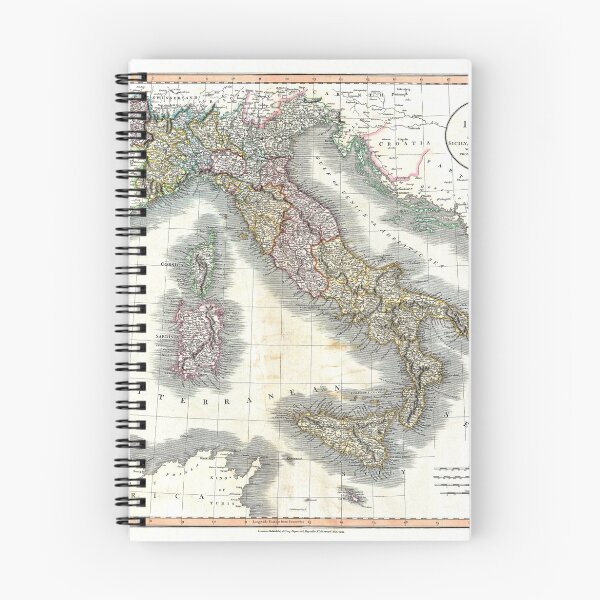 Item preview, Italy map by John Cary - 1799 designed and sold by paulrommer.