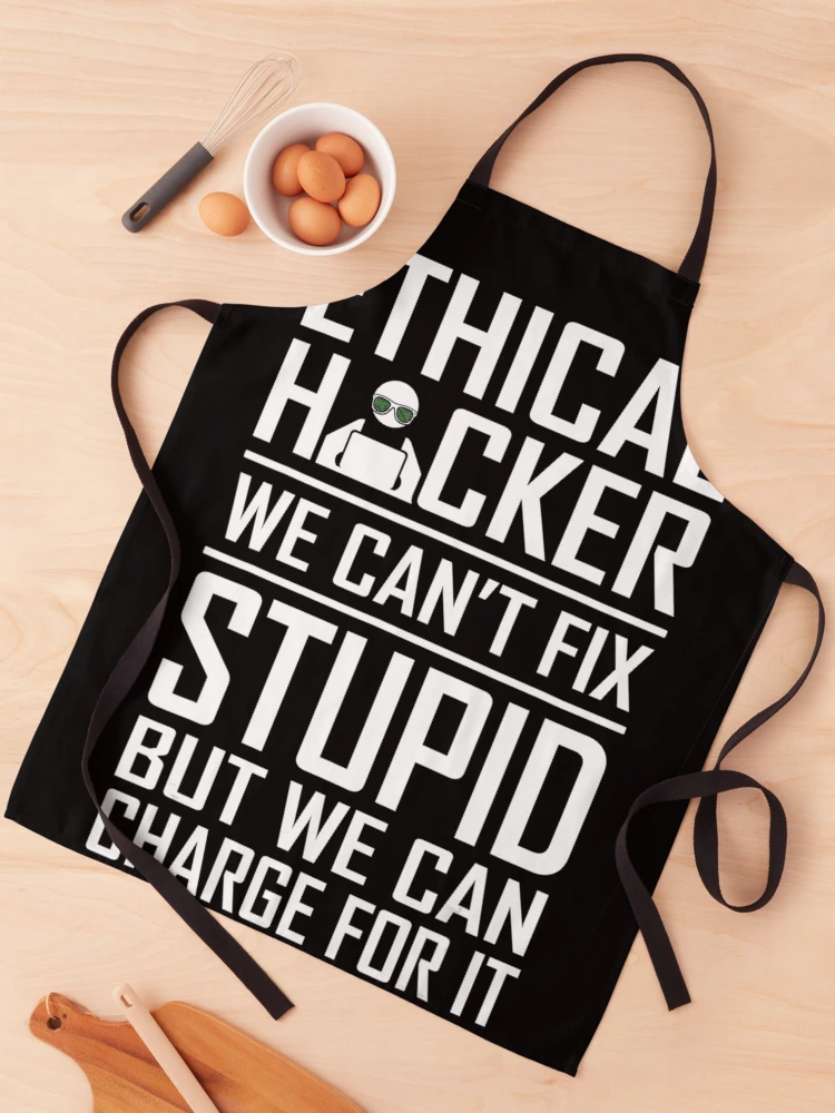 Thumbnail 1 of 6, Apron, Ethical Hacker Computer Hacking Cybersecurity designed and sold by ReyndoLanass.