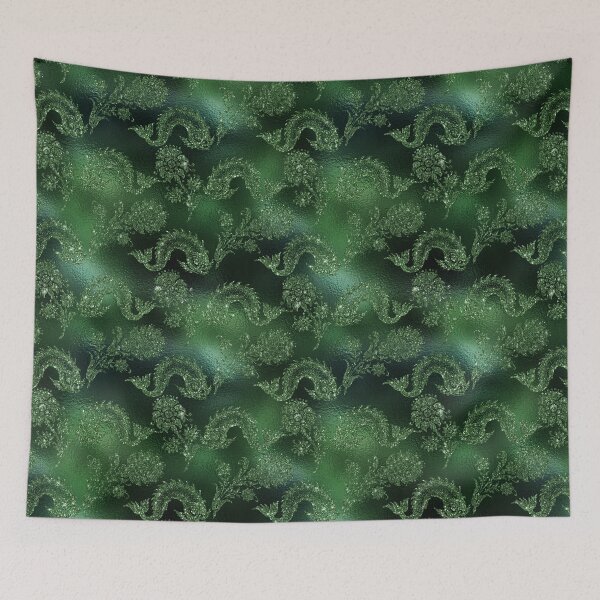 Item preview, Green Sea Serpent Loves Flowers designed and sold by JRHarshman.