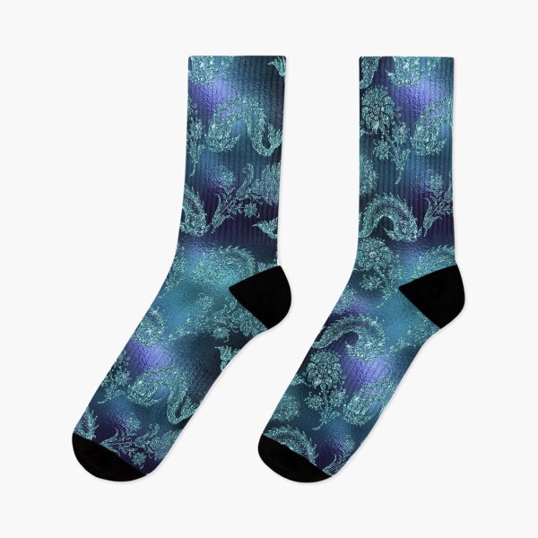 Item preview, Blue Sea Serpent and Flowers designed and sold by JRHarshman.