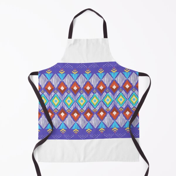 Item preview, Geometric,ikat semless pattern, ethnic Desing for Background,carpet clothng,wallpaper,blue and black blackground,fabric,illustration designed and sold by jjpaisan.