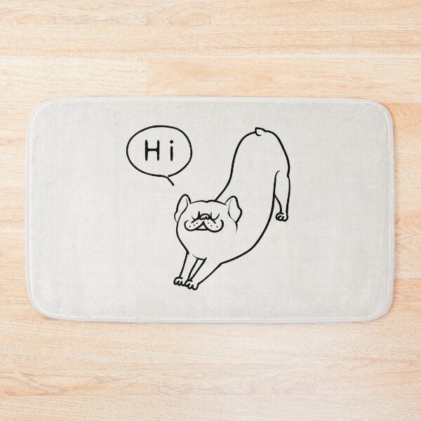 Item preview, Greeting Stretch Frenchie designed and sold by Huebucket.