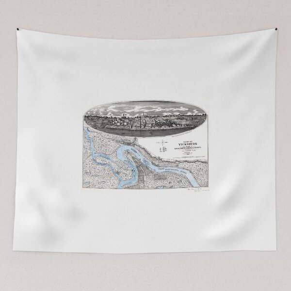Item preview, Vicksburg-Fortifications map-Mississippi-1863 designed and sold by paulrommer.