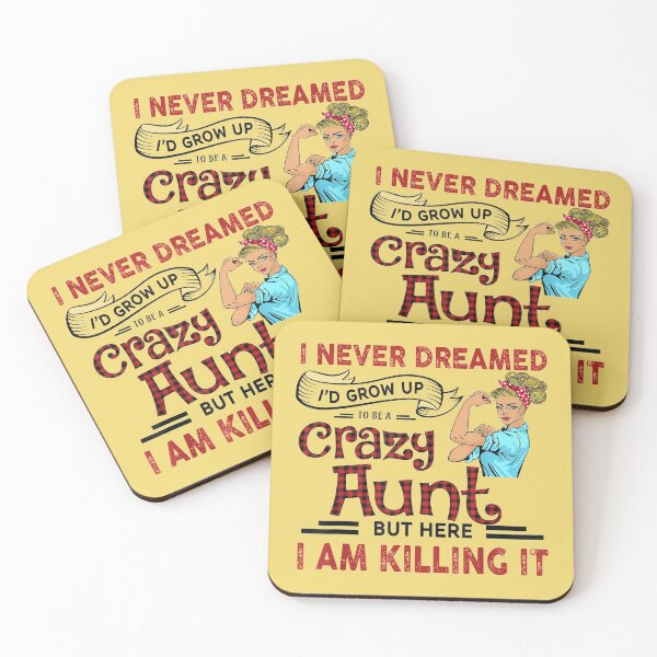Item preview, Grow Up To Be a Crazy Aunt  designed and sold by DeerQueer.