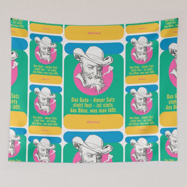 Item preview, Wilhelm Busch quote, German poet designed and sold by Mauswohn.
