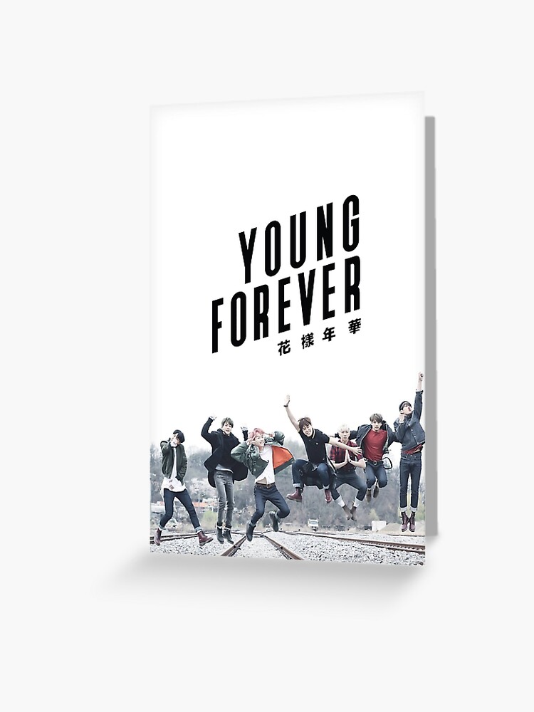 Bts Ich Brauche U Era Young Forever Edit Grusskarte Von Yuki Redbubble