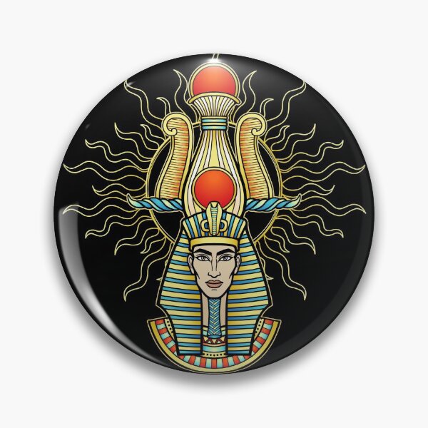 Item preview, Animation color portrait Egyptian pharaoh man in glow of the sun. designed and sold by YanaZvereva.