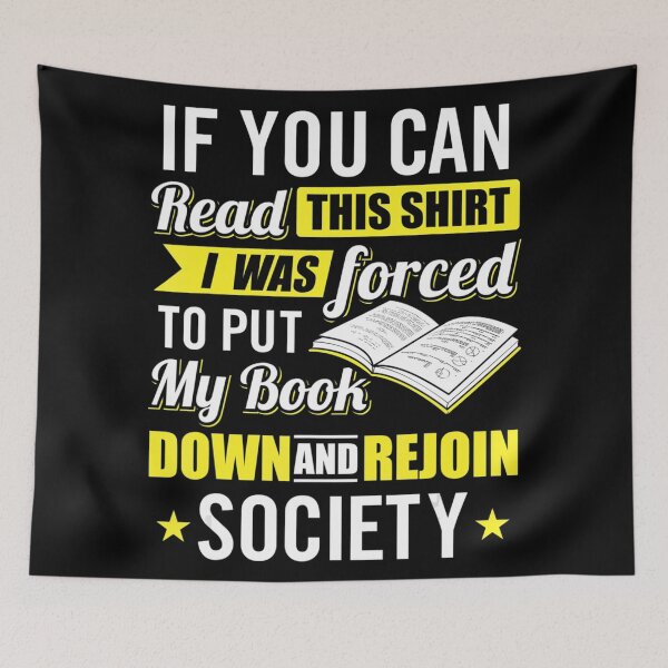 Item preview, I was Forced to Put my Book down - Book Lover designed and sold by ReyndoLanass.