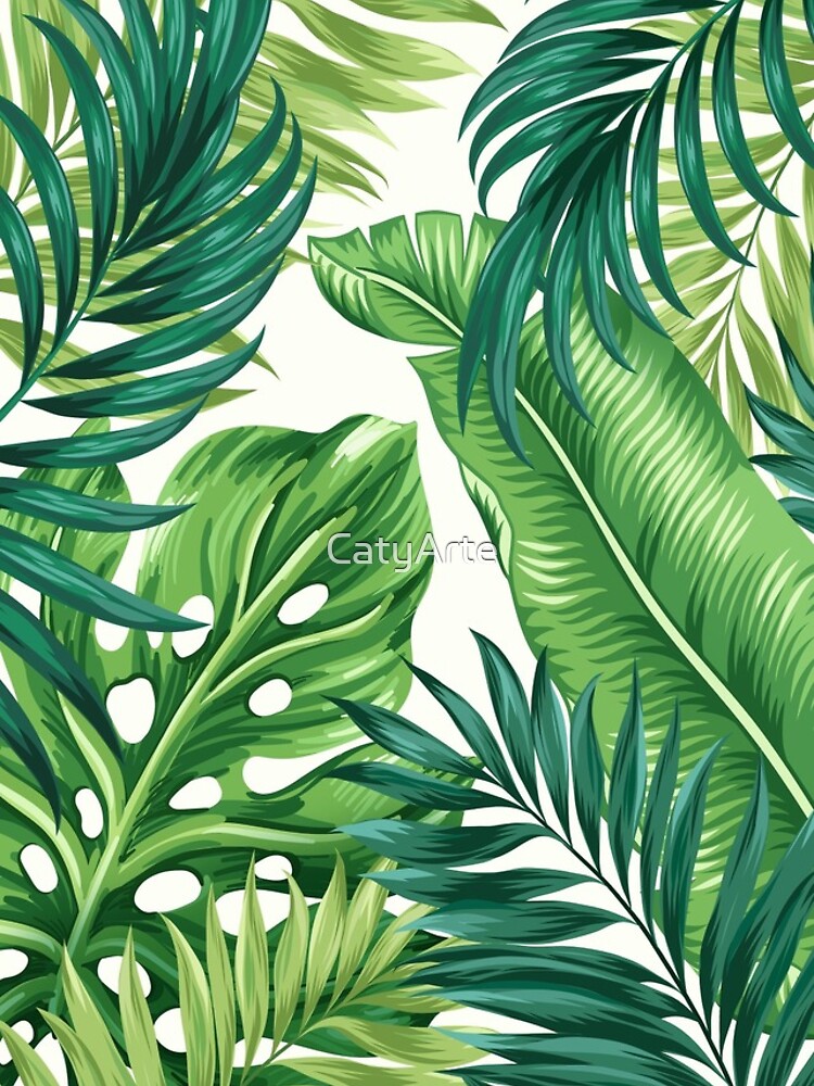 Disover Green Tropical Leaves Iphone Case