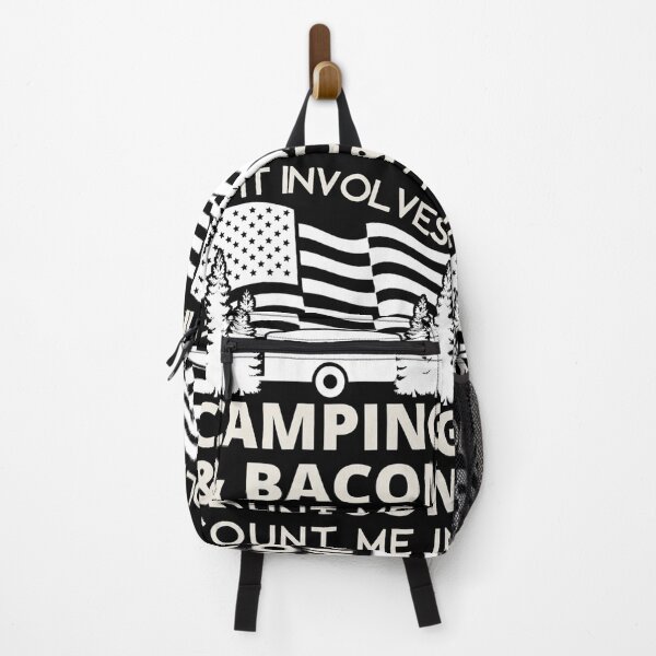 Item preview, If It Involves Camping Bacon funny camping designed and sold by ReyndoLanass.
