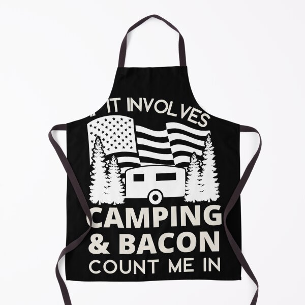 Item preview, If It Involves Camping Bacon funny camping designed and sold by ReyndoLanass.