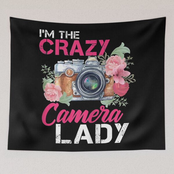 Item preview, Im The Crazy Camera Lady Photographer designed and sold by ReyndoLanass.