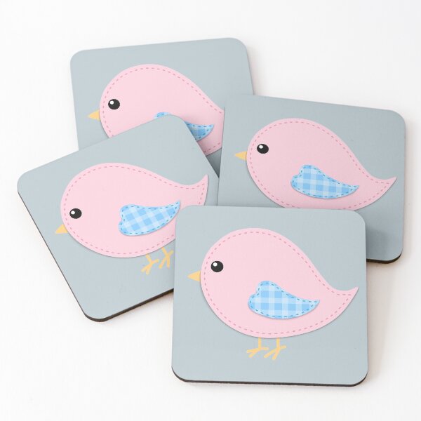 Item preview, Pink and blue little bird designed and sold by ArteAnnie.