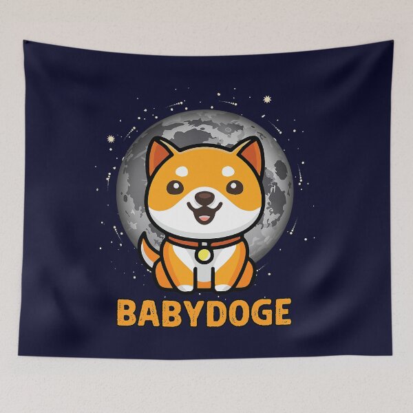 Item preview, Baby Doge Coin Crypto Moon, Cryptocurrency Shiba BabyDoge  designed and sold by MatthewBateman.
