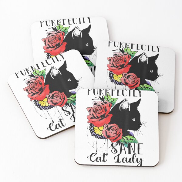 Item preview, Purrfectly Sane Cat Lady Funny Crazy Cat Lady designed and sold by ReyndoLanass.
