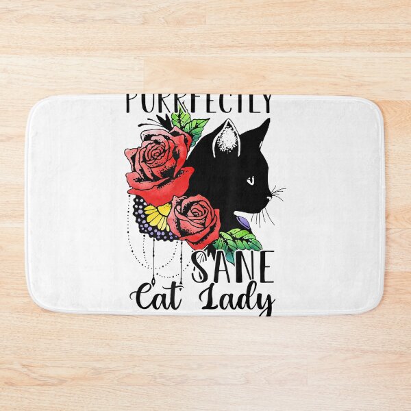 Item preview, Purrfectly Sane Cat Lady Funny Crazy Cat Lady designed and sold by ReyndoLanass.