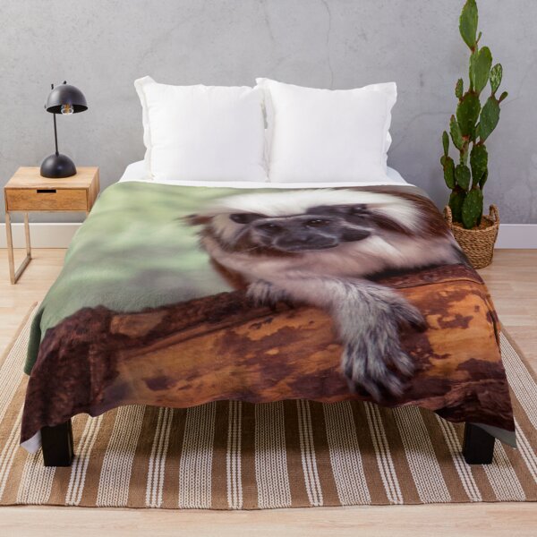 Item preview, Cotton-top tamarin climbing at the zoo designed and sold by Michael Deemer.