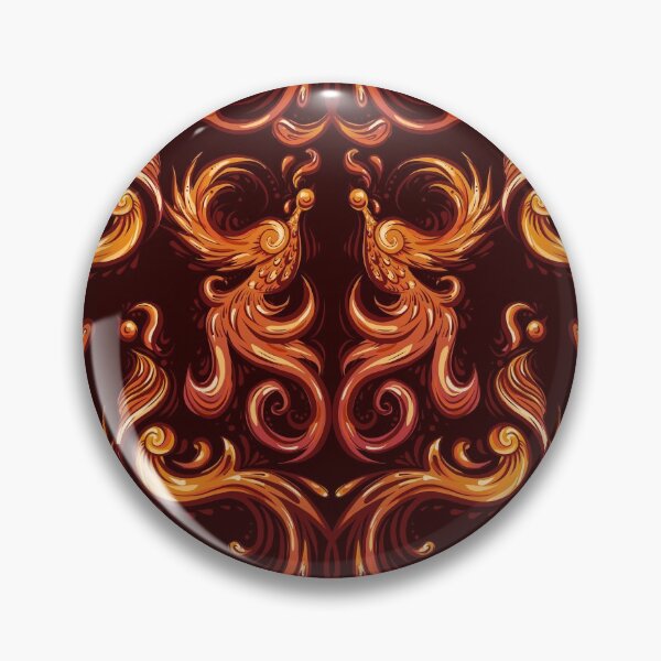Item preview, Vintage phoenix seamless pattern with curls and feathers. designed and sold by Veleri.