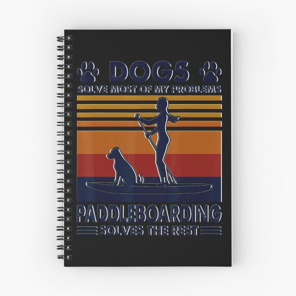 Item preview, Dogs Solve Most Of My Problemes Paddleboarding Vintage Tee designed and sold by BegayStore.