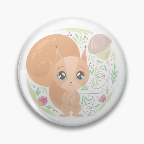 Item preview, Cute childish illustration of little lovely squirrel with nut baloon designed and sold by Veleri.