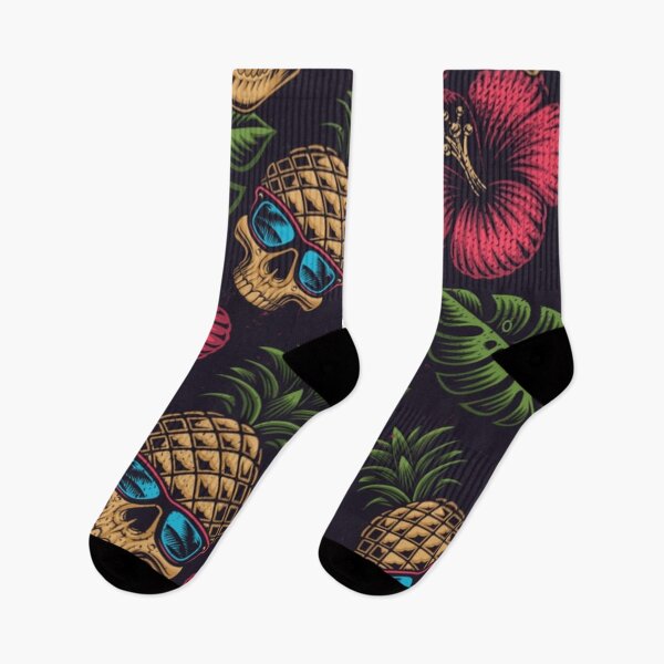 Item preview, Skull Pineapple Seamless Pattern designed and sold by IshitaPoint.