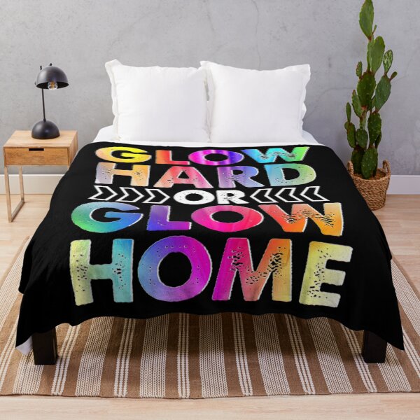 Item preview, Glow Hard Or Glow Home Party Rave Vintage designed and sold by BegayStore.