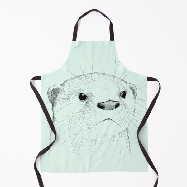 Item preview, Smooth Coated Otter Face designed and sold by OTTERFAMILY.