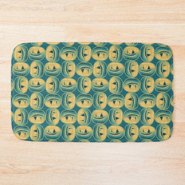 Item preview, Blue-Yellow Halloween Pumpkins Pattern designed and sold by syfufi.