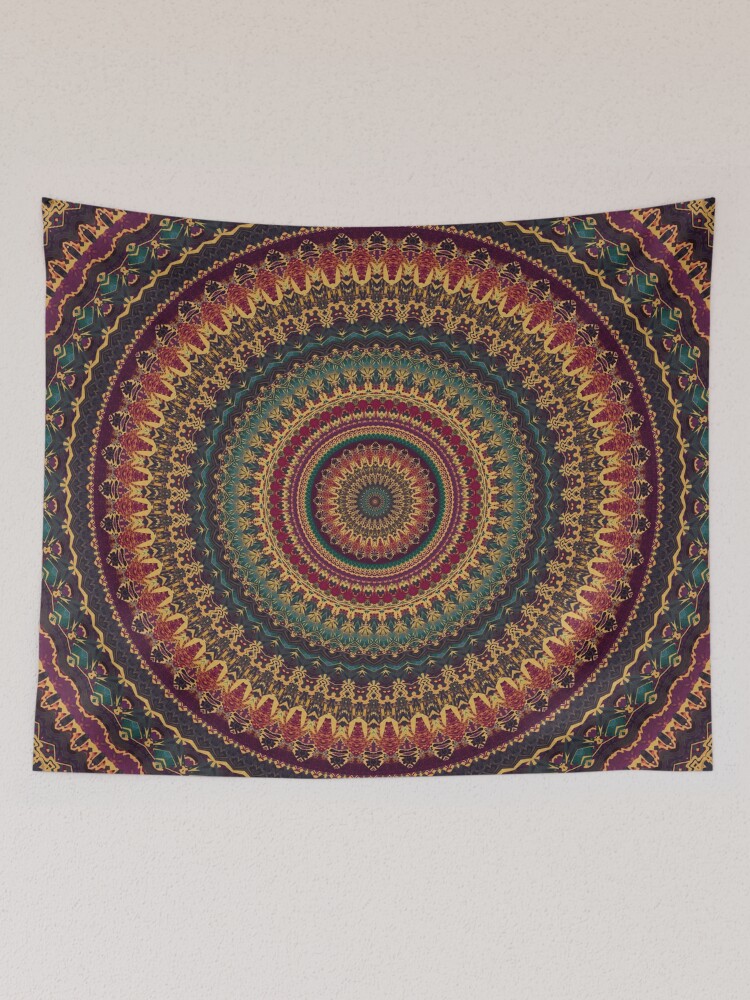 Thumbnail 2 of 3, Tapestry, Mandala 11 designed and sold by PatternsofLife.