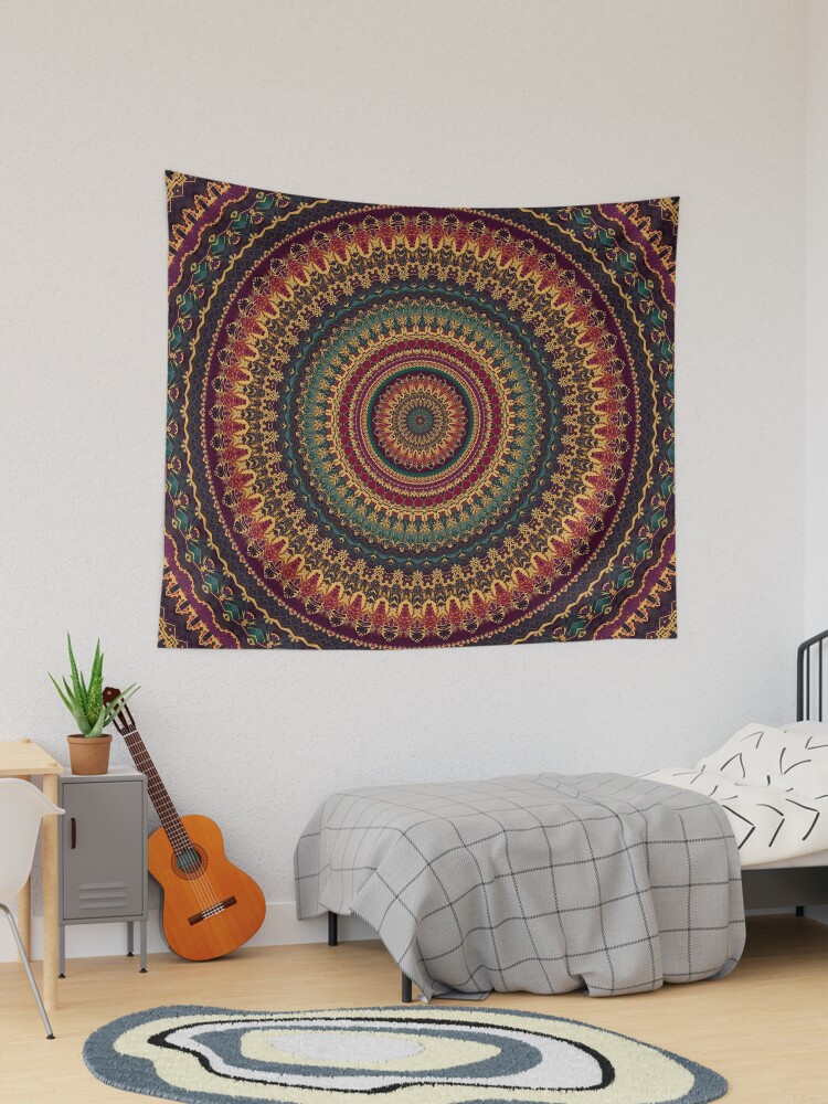Thumbnail 1 of 3, Tapestry, Mandala 11 designed and sold by PatternsofLife.
