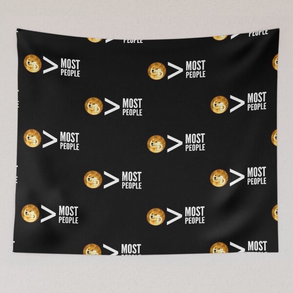 Item preview, Dogecoin DOGE Greater Than Most People Funny Crypto Cryptocurrency  designed and sold by Bitcoin-Fashion.