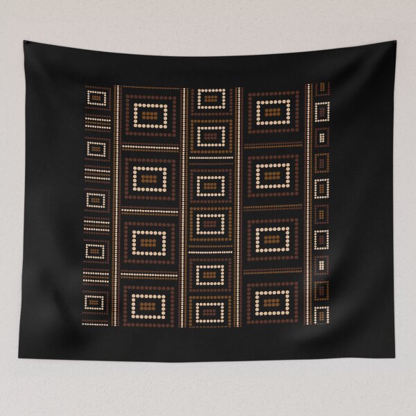 Artikelvorschau, Australische Aborigines Dotted Square Art entworfen und verkauft von SapphireDC.