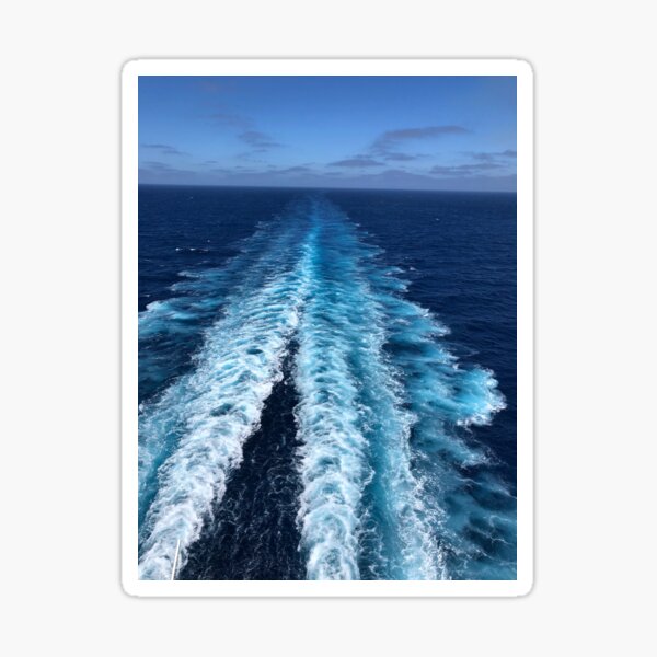 Ocean bow wave1 Sticker