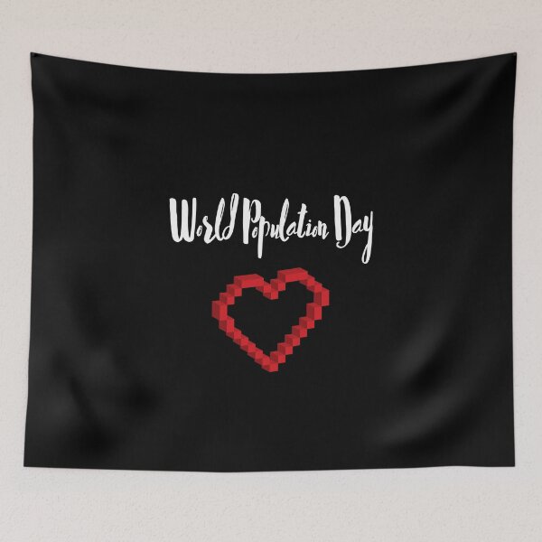 Item preview, World Population Day T-shirt,heart T-shirt，World Population Day all product designed and sold by Mantrafashion.