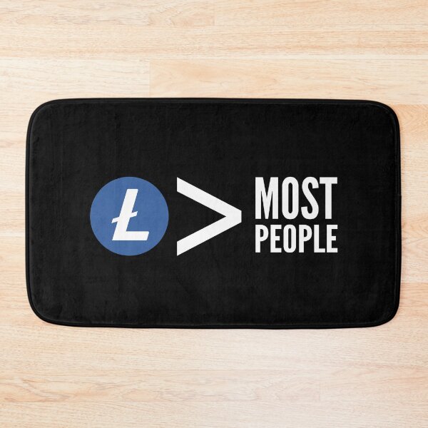 Item preview, Litecoin LTC greater Than Most People Funny Crypto Cryptocurrency  designed and sold by Bitcoin-Fashion.
