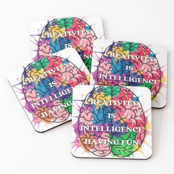 Item preview, Creativity is Intelligence Having Fun Watercolor Brain designed and sold by Rosie Loethen.