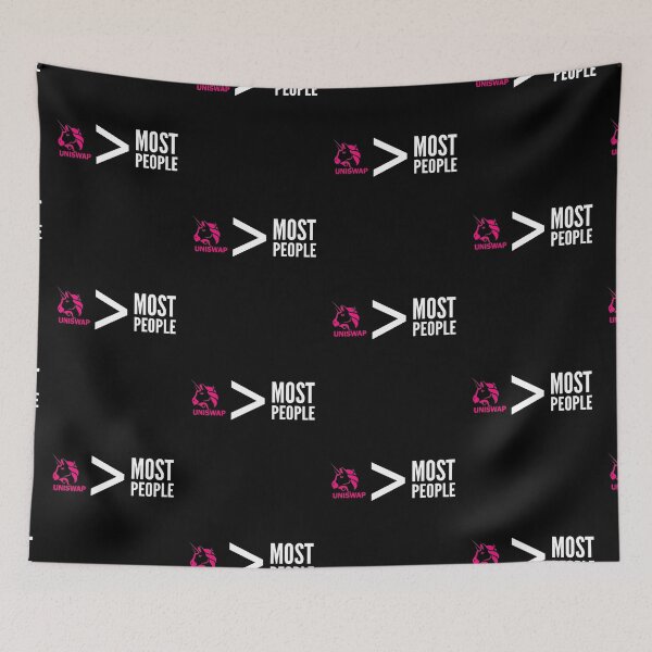 Item preview, Uniswap greater Than Most People Funny Crypto Cryptocurrency  designed and sold by Bitcoin-Fashion.