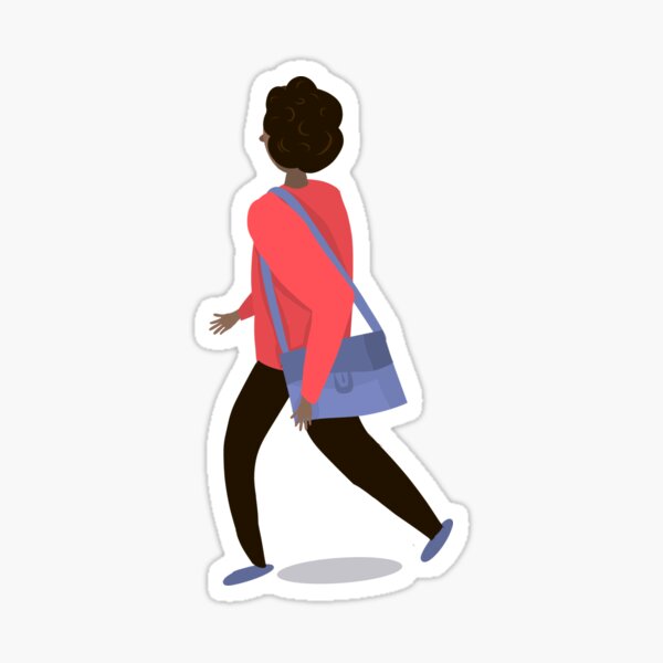 Item preview, The Girl with The Blue Satchel designed and sold by emDesign123.
