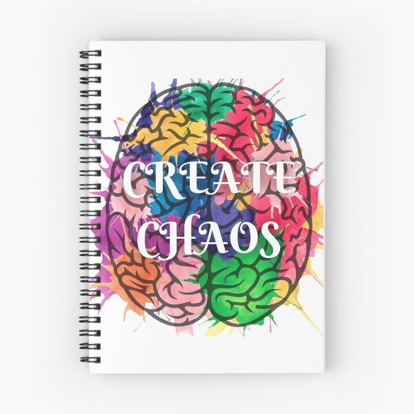 Item preview, Create Chaos Rainbow Watercolor Brain designed and sold by Rosie Loethen.