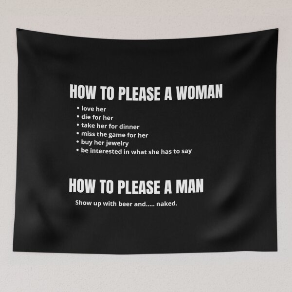 Item preview, How To Please A Woman Sarcastic Quote designed and sold by mirzadesign.