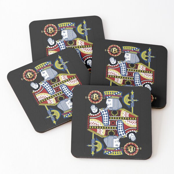 Item preview, Bitcoin king card, cool fashion crypto design gear designed and sold by pomie01.