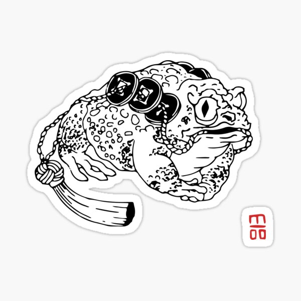 "Frog Money Toad" Sticker for Sale by Krmzn | Redbubble