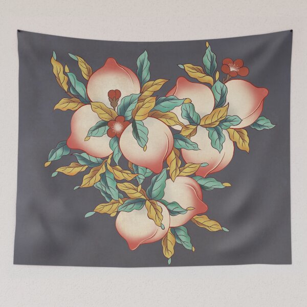 Item preview, Peach D : Minhwa-Korean traditional/folk art designed and sold by minsillust.