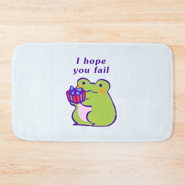 Item preview, this green frog offering an encouraging gift of hate / i hope you fail text designed and sold by RansRoom.