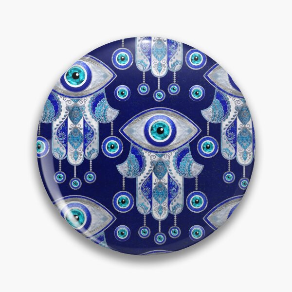 Item preview, Hamsa Hand -Evil Eye Pattern designed and sold by k9printart.