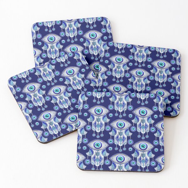 Item preview, Hamsa Hand -Evil Eye Pattern designed and sold by k9printart.