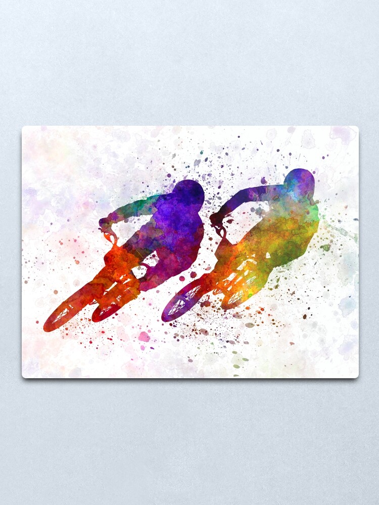 Alternate view of BMX Race Metal Print