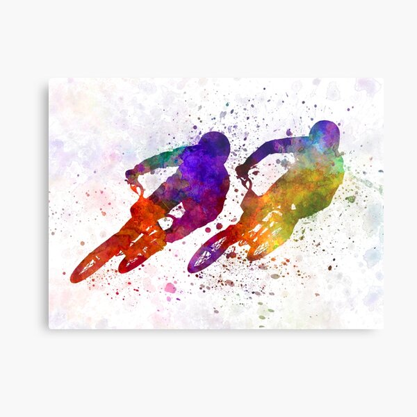 BMX Race Metal Print